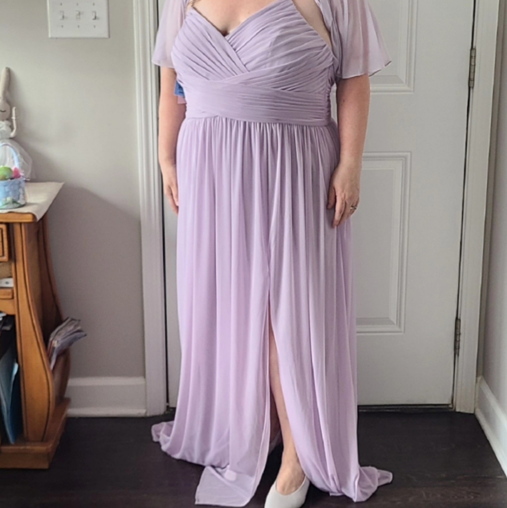 David's Bridal Iris Bridesmaid/Formal dress size 22 and Jacket size 3x